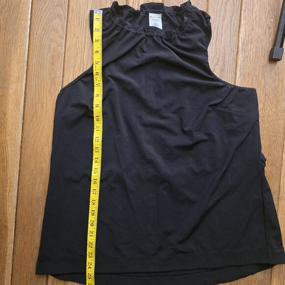 Athleta Black Ruffled Tank Top - Picture 7 of 10